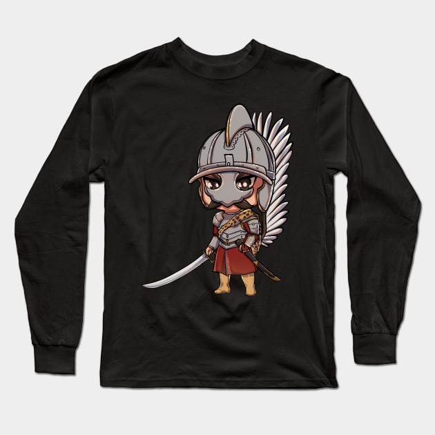 Galloping Glory: Polish Winged Hussar Long Sleeve T-Shirt by Holymayo Tee